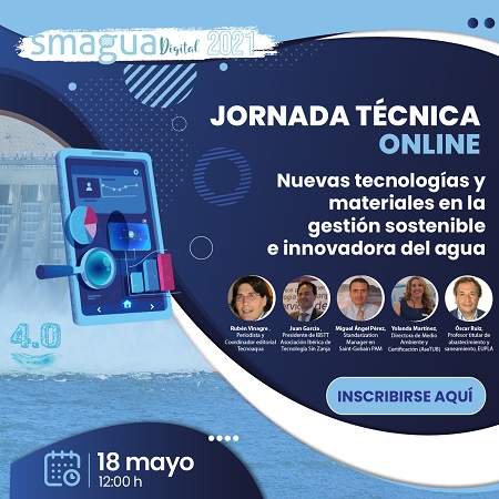 La gestión sostenible e innovadora del agua, en el punto de mira de la próxima sesión de SMAGUA Digital 