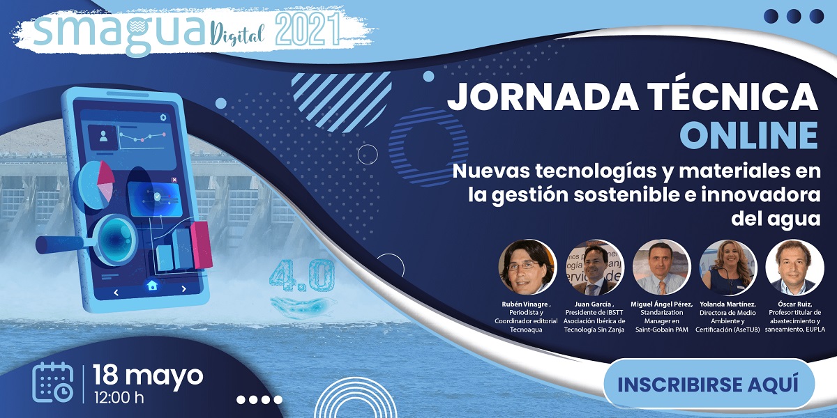 La gestión sostenible e innovadora del agua, en el punto de mira de la próxima sesión de SMAGUA Digital 