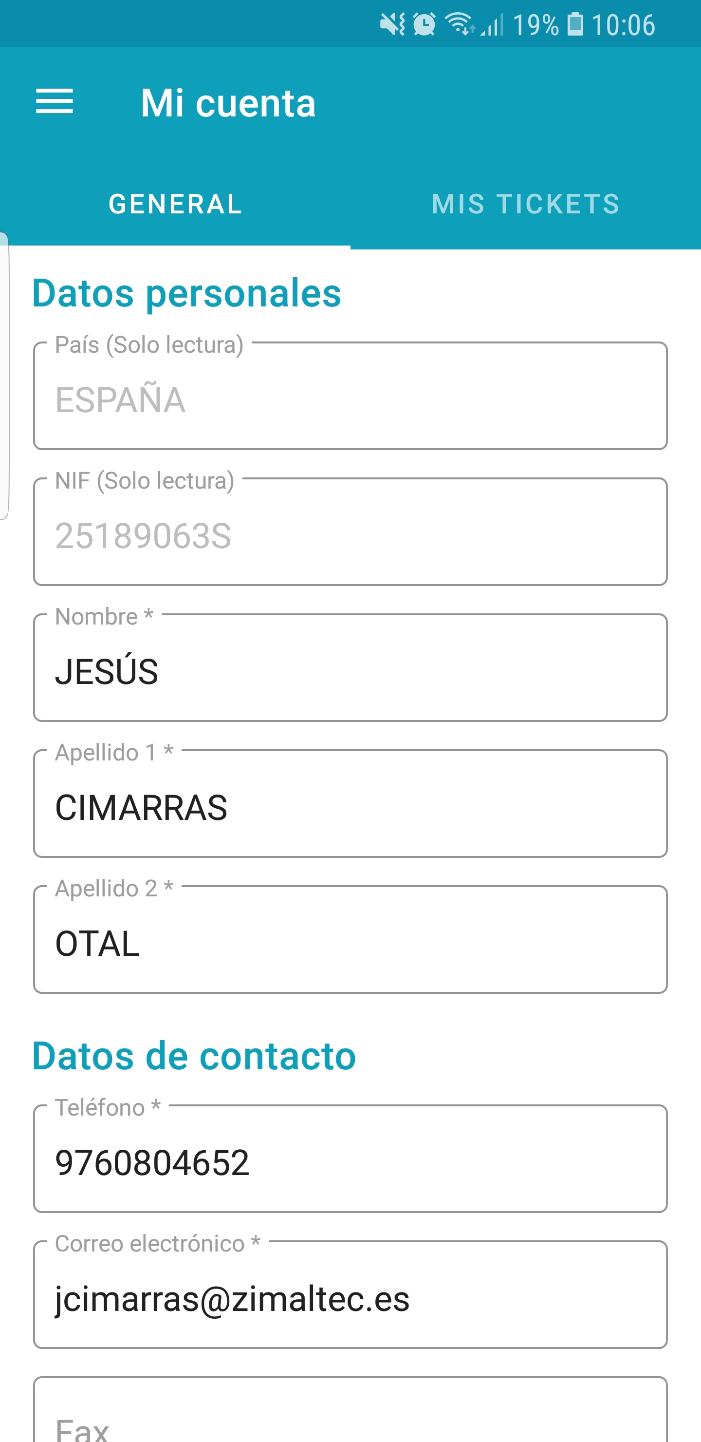 Extranet de visitantes