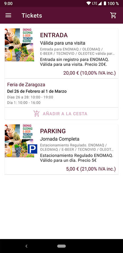 Compra de tickets