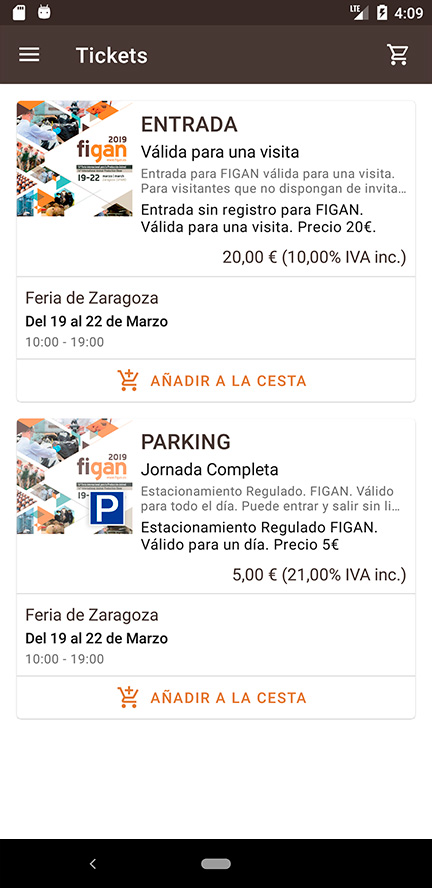 Compra de tickets