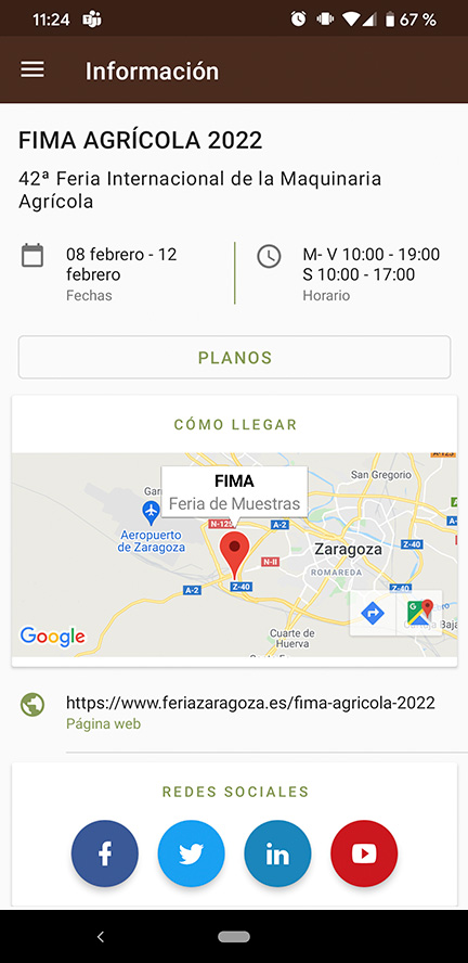 Información del evento