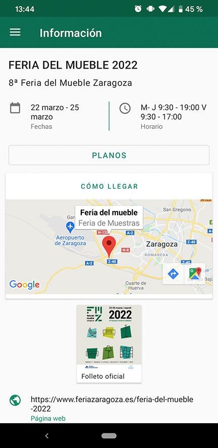 Información del evento