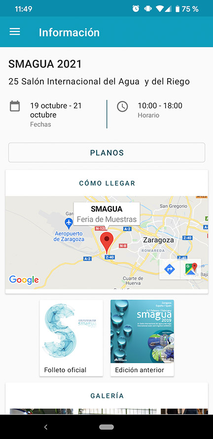 Información del evento