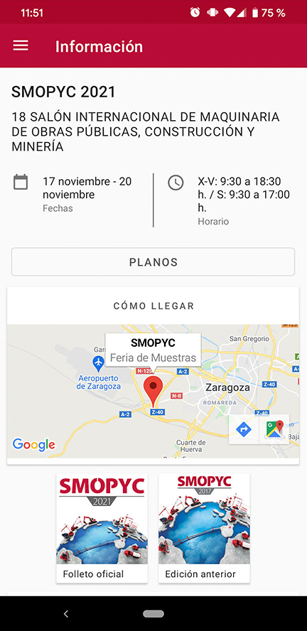 Información del evento