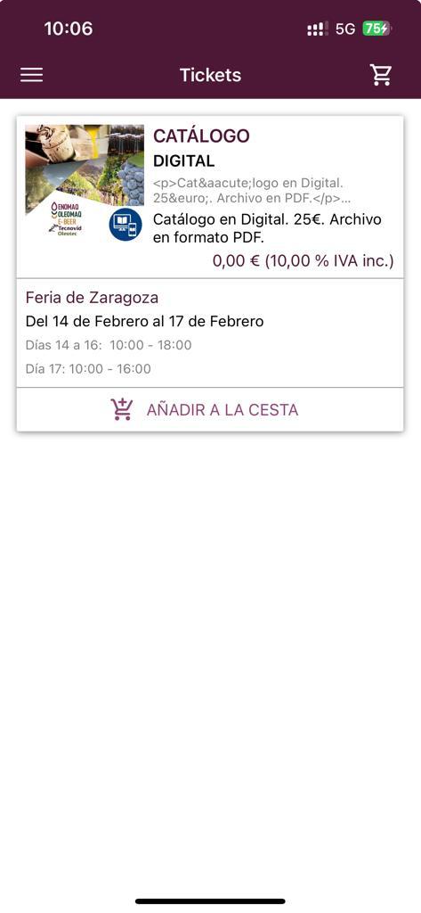 Compra de tickets